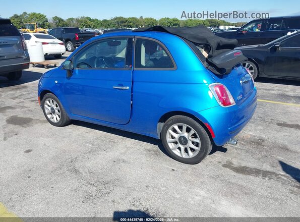 3C3CFFLR3HT561319 2017 FIAT 500C Blue Tył lewy
