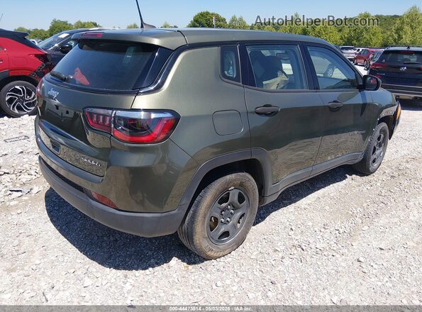 3C4NJCAB4KT763245 2019 JEEP COMPASS Зеленый Задняя правая четверть