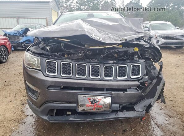 3C4NJCAB7JT286213 2018 JEEP COMPASS Серый Вид спереди