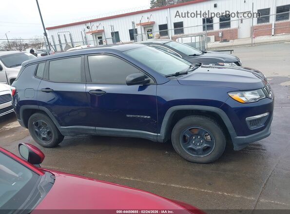 3C4NJCAB9KT851000 2019 JEEP COMPASS Blue უკანა სალონის ხედი