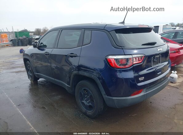 3C4NJCAB9KT851000 2019 JEEP COMPASS Blue უკანა მარცხენა