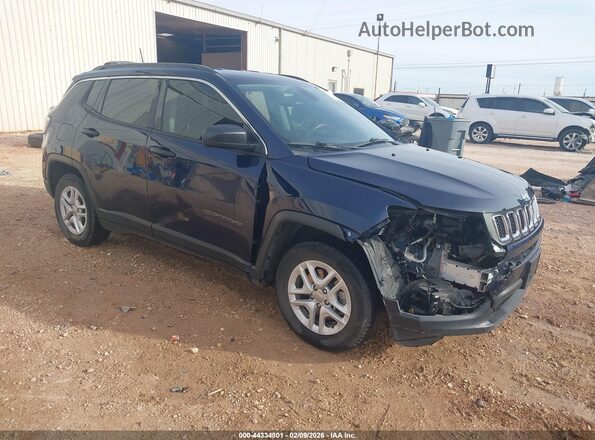 3C4NJCAB9MT532246 2021 JEEP COMPASS Синий Передняя правая четверть