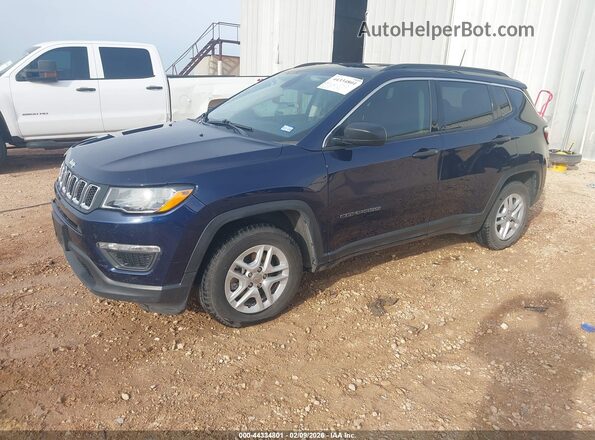 3C4NJCAB9MT532246 2021 JEEP COMPASS Синий Передняя левая четверть