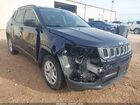 2021 Jeep Compass Sport Fwd Синий vin: 3C4NJCAB9MT532246