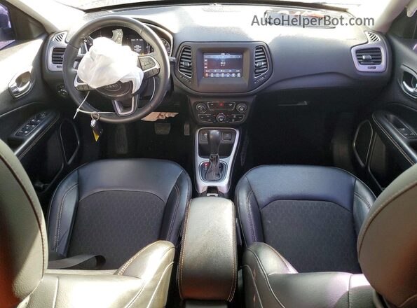 3C4NJCBB3KT649512 2019 JEEP COMPASS Black Dashboard view