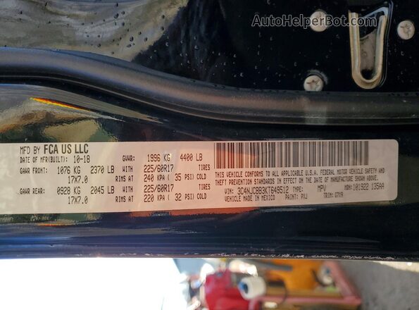 3C4NJCBB3KT649512 2019 JEEP COMPASS Black 360 interior view