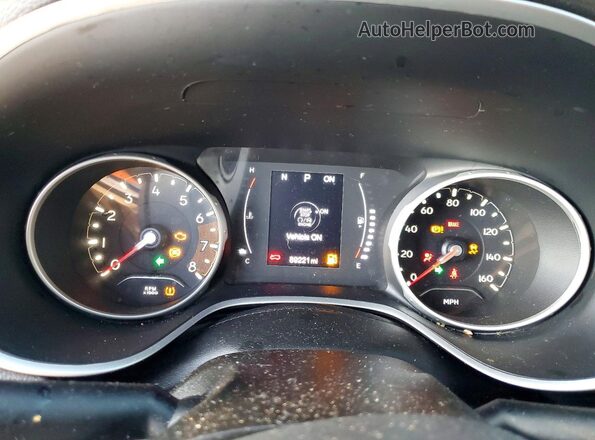 3C4NJCBB9KT809747 2019 JEEP COMPASS White Widok zestawu wskaźników