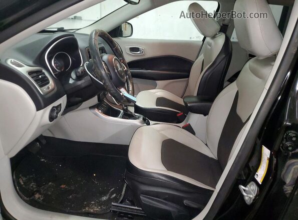 3C4NJCBB9KT843770 2019 JEEP COMPASS Черный Вид салона спереди