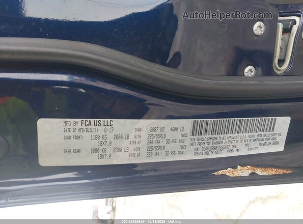 3C4NJDBB0HT656917 2017 JEEP NEW COMPASS Blue Widok komory silnika