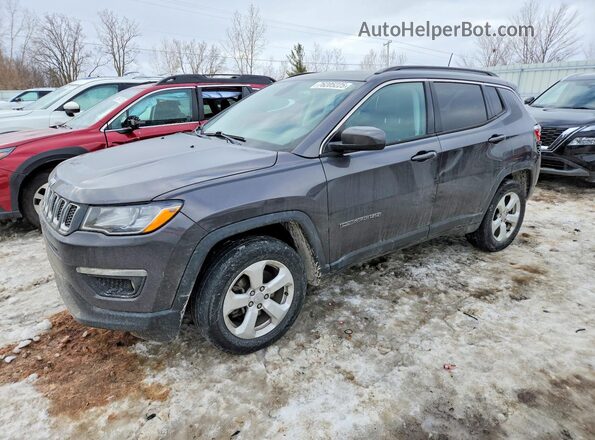 3C4NJDBB0KT789278 2019 JEEP COMPASS Gray Передня ліва чверть