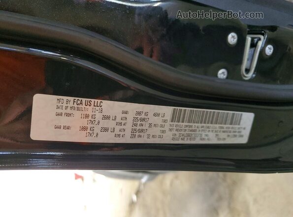 3C4NJDBB2KT653735 2019 JEEP COMPASS Black Vista de la etiqueta del VIN