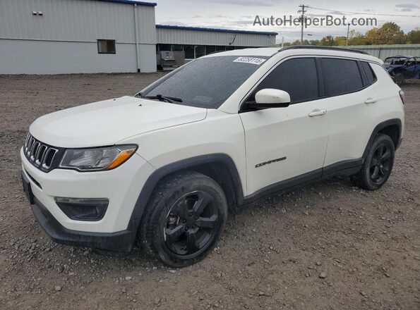 3C4NJDBB2KT695998 2019 JEEP COMPASS White Առջևի ձախ երեք քառորդ տեսարան