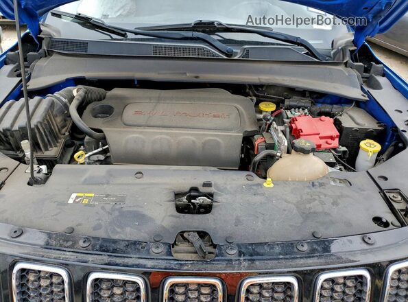 3C4NJDBB6KT647386 2019 JEEP COMPASS Blue Սալոնի հետևի տեսք