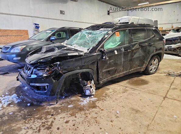 3C4NJDBB8KT754875 2019 JEEP COMPASS Black Առջևի ձախ երեք քառորդ տեսարան
