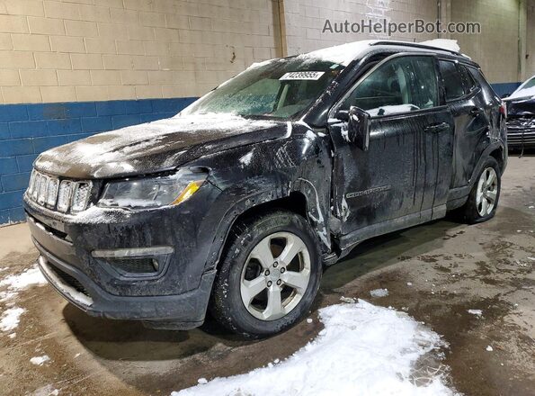 3C4NJDBBXKT649934 2019 JEEP COMPASS Black Առջևի ձախ երեք քառորդ տեսարան
