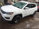 2019 Jeep Compass Latitude 4x4 White vin: 3C4NJDBBXKT813490