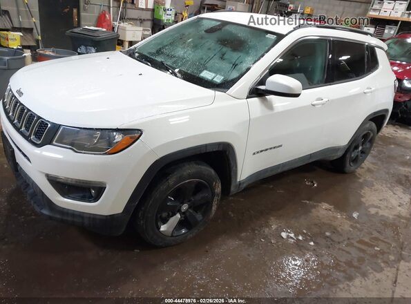 3C4NJDBBXKT813490 2019 JEEP COMPASS White Առջևի ձախ երեք քառորդ տեսարան