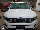 2019 Jeep Compass Latitude 4x4 White vin: 3C4NJDBBXKT813490