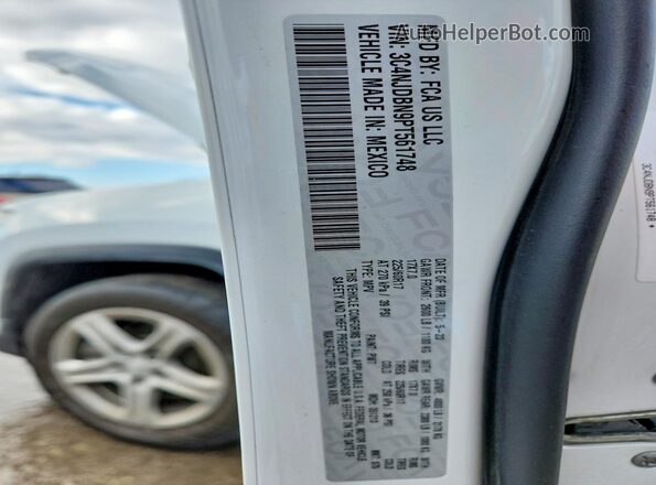 3C4NJDBN9PT561748 2023 JEEP COMPASS Белый Вид наклейки с VIN-кодом