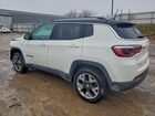 2019 Jeep Compass Limited Белый vin: 3C4NJDCB3KT641804