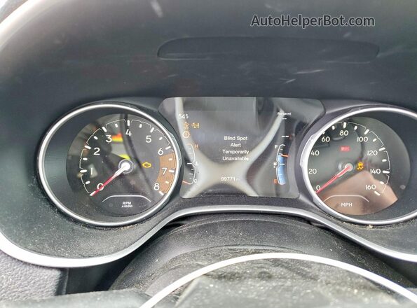 3C4NJDCB7HT671896 2017 JEEP COMPASS White Widok zestawu wskaźników
