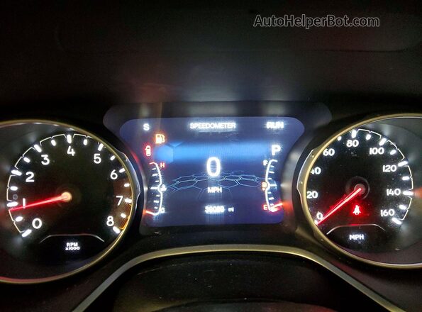 3C4NJDCB8KT673907 2019 JEEP COMPASS Silver ხელსაწყოთა პანელის ხედი