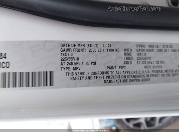 3C4NJDCN6RT112884 2024 JEEP COMPASS White Widok komory silnika