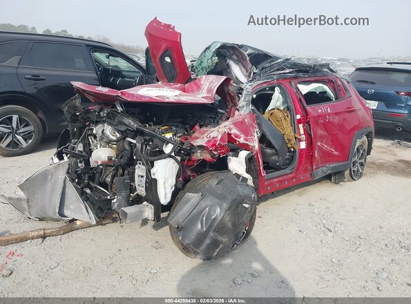 3C4NJDCN7ST622313 2025 JEEP COMPASS Red Առջևի ձախ երեք քառորդ տեսարան