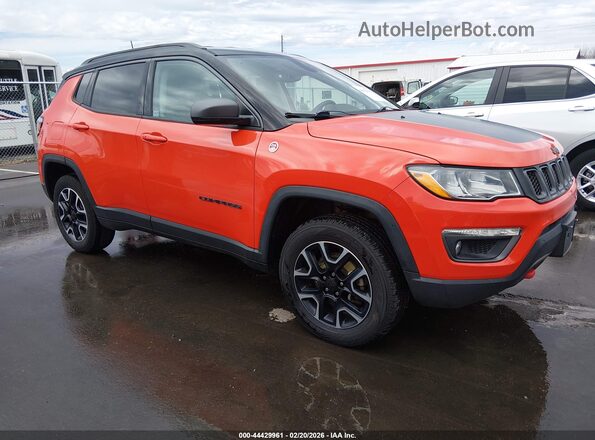 3C4NJDDB0KT817111 2019 JEEP COMPASS Оранжевый Передняя правая четверть