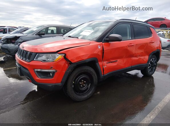 3C4NJDDB0KT817111 2019 JEEP COMPASS Оранжевый Передняя левая четверть
