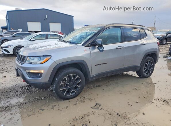 3C4NJDDB2KT721545 2019 JEEP COMPASS Gray Առջևի ձախ երեք քառորդ տեսարան