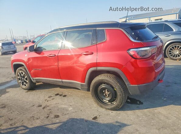 3C4NJDDB6MT574374 2021 JEEP COMPASS Red Trasero izquierdo