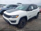 2019 Jeep Compass Trailhawk 4x4 White vin: 3C4NJDDB8KT795827