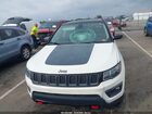 2019 Jeep Compass Trailhawk 4x4 White vin: 3C4NJDDB8KT795827