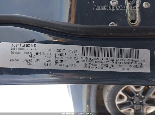 3C4NJDDB9HT624710 2017 JEEP NEW COMPASS Black Widok komory silnika