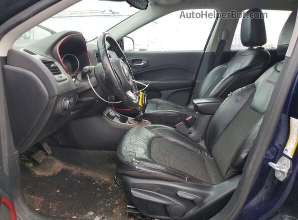 3C4NJDDBXLT203314 2020 JEEP COMPASS Blue წინა სალონის ხედი