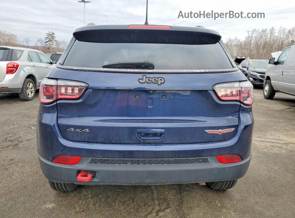 3C4NJDDBXLT203314 2020 JEEP COMPASS Blue უკანა ხედი