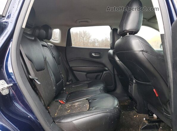 3C4NJDDBXLT203314 2020 JEEP COMPASS Blue უკანა სალონის ხედი