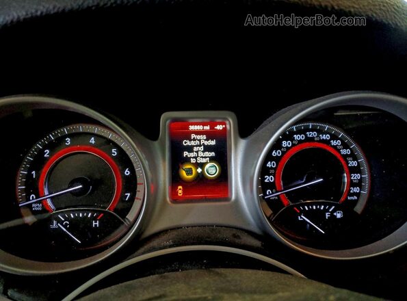 3C4PDCAB1GT237680 2016 DODGE JOURNEY Черный Вид щитка приборов