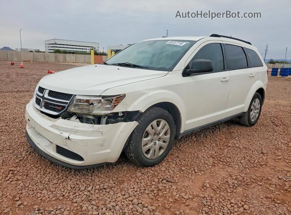 3C4PDCAB1JT498685 2018 DODGE JOURNEY White Առջևի ձախ երեք քառորդ տեսարան