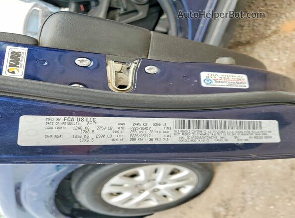 3C4PDCAB2HT706745 2017 DODGE JOURNEY Blue Widok komory silnika