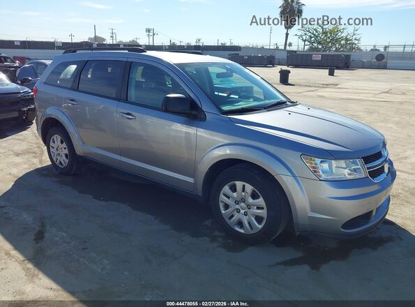 3C4PDCAB2JT375574 2018 DODGE JOURNEY Серебряный Передняя правая четверть