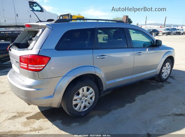 3C4PDCAB2JT375574 2018 DODGE JOURNEY Серебряный Задняя правая четверть
