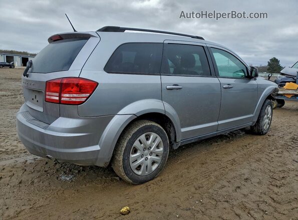 3C4PDCAB3JT302083 2018 DODGE JOURNEY Silver Trasero derecho