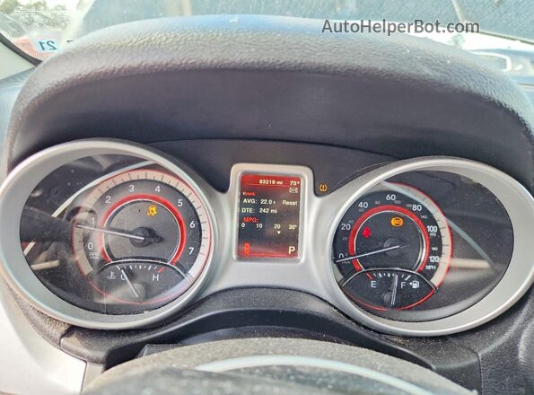 3C4PDCABXHT558599 2017 DODGE JOURNEY Black Widok zestawu wskaźników
