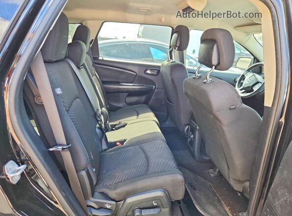 3C4PDCABXHT558599 2017 DODGE JOURNEY Black Widok wnętrza z tyłu