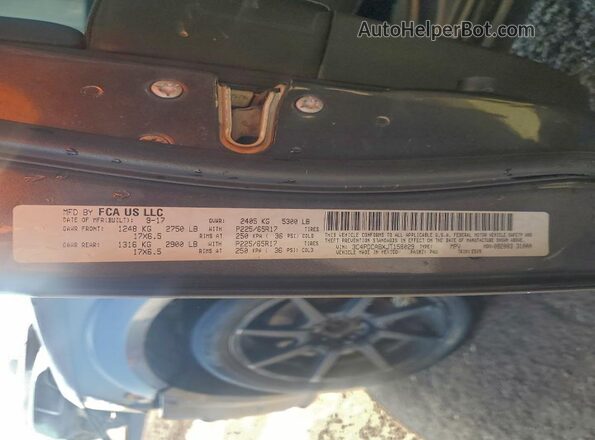 3C4PDCABXJT158029 2018 DODGE JOURNEY Угольный Вид наклейки с VIN-кодом