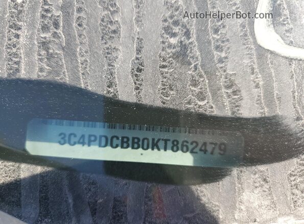 3C4PDCBB0KT862479 2019 DODGE JOURNEY White VIN կոդի պիտակի տեսք