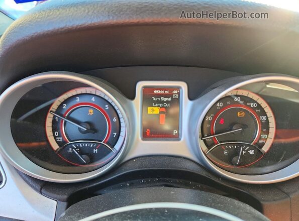 3C4PDCBB6KT866830 2019 DODGE JOURNEY Red Instrument cluster view