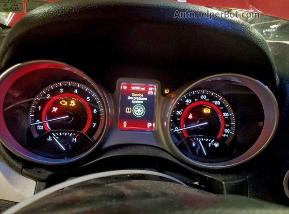 3C4PDDAG4GT176083 2016 DODGE JOURNEY Красный Вид щитка приборов
